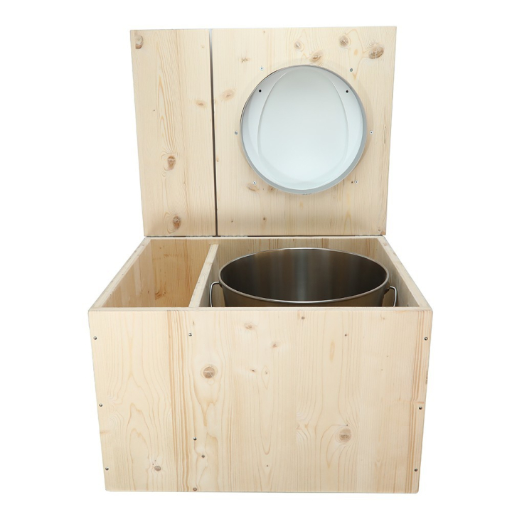 Toilette sèche avec bac à copeaux de bois