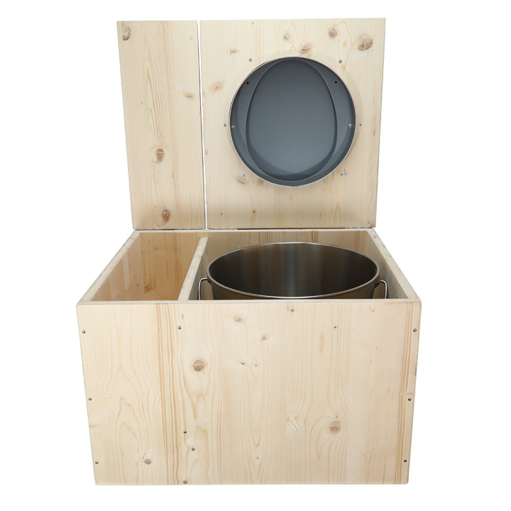  Toilette sèche avec bac à copeaux de bois