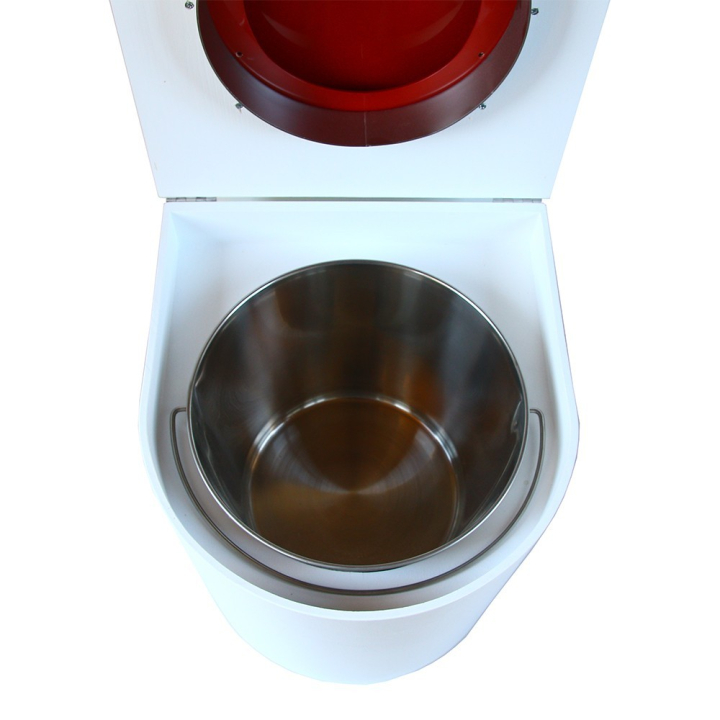 toilette sèche rehaussé arrondie bois blanc