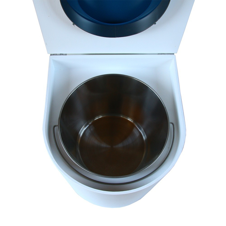  toilette sèche rehaussé arrondie bois blanc