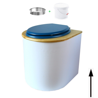 toilette sèche arrondie blanche