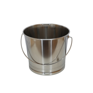 seau inox 22 litres pour toilettes sèches. seau en acier inoxydable 304 avec base