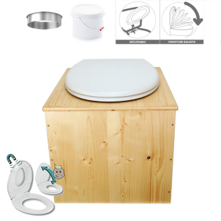 Toilette sèche huilée "2en1"