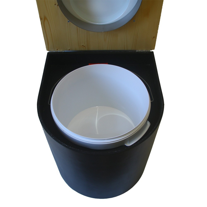  Toilette sèche arrondie noire
