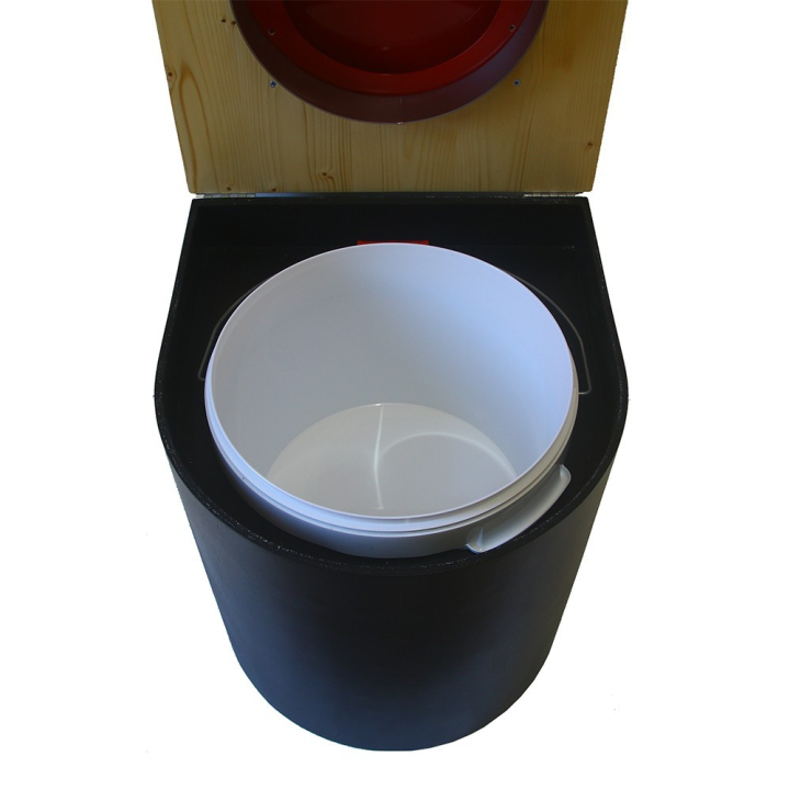  Toilette sèche arrondie noire