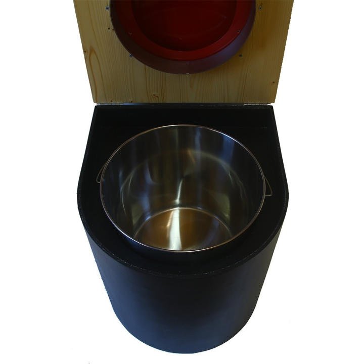  Toilette sèche arrondie noire