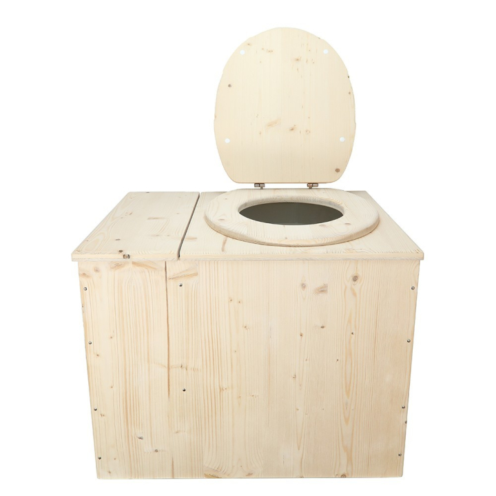  Toilette sèche avec bac à copeaux de bois intégré