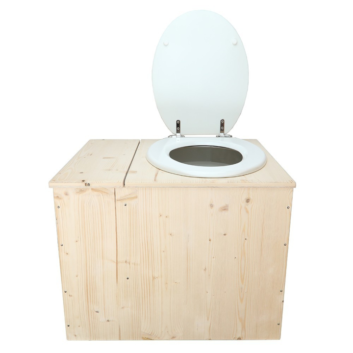  Toilette sèche rehaussée avec bac à copeaux de bois intégré