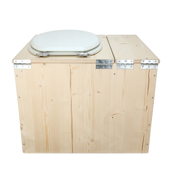  Toilette sèche rehaussée avec bac à copeaux de bois intégré