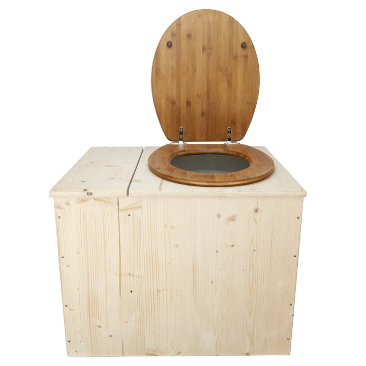  Toilette sèche rehaussée avec bac à copeaux de bois intégré