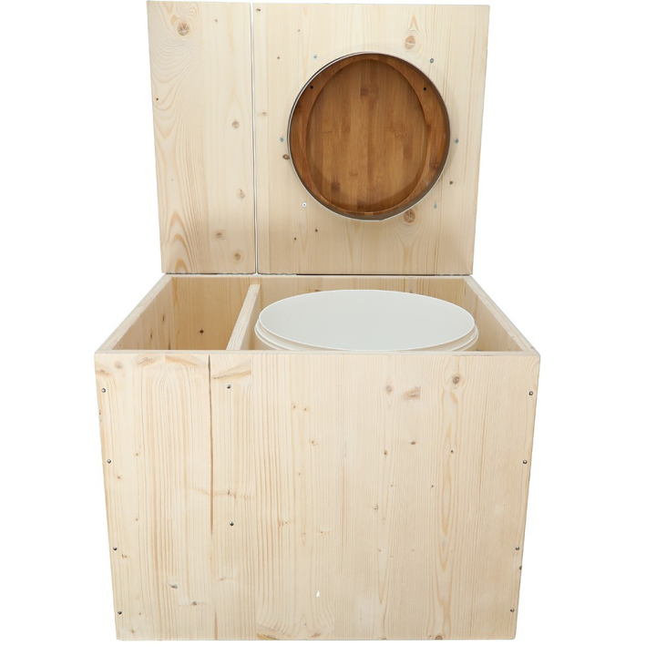  Toilette sèche rehaussée avec bac à copeaux de bois intégré
