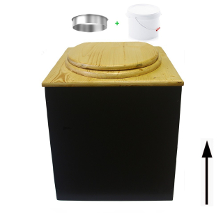 Toilette sèche rehaussée en bois