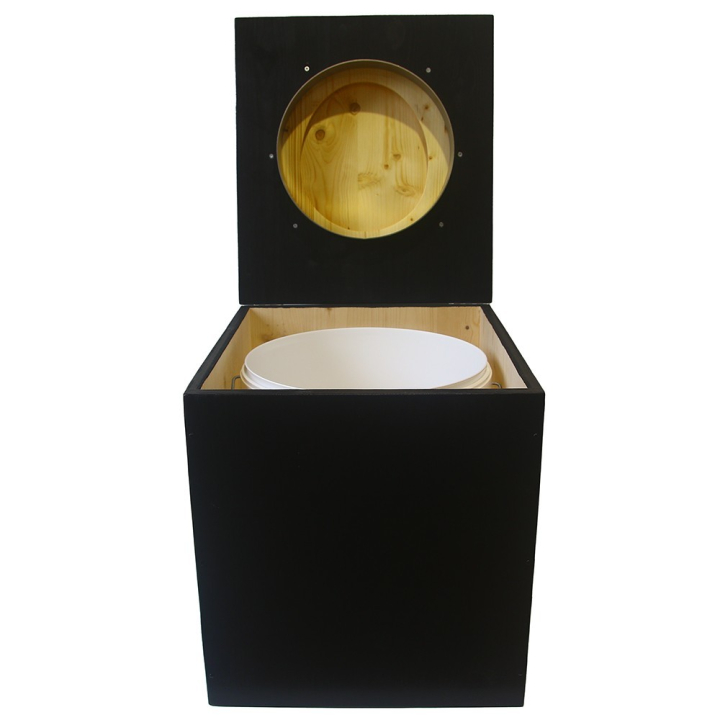  Toilette sèche rehaussée en bois