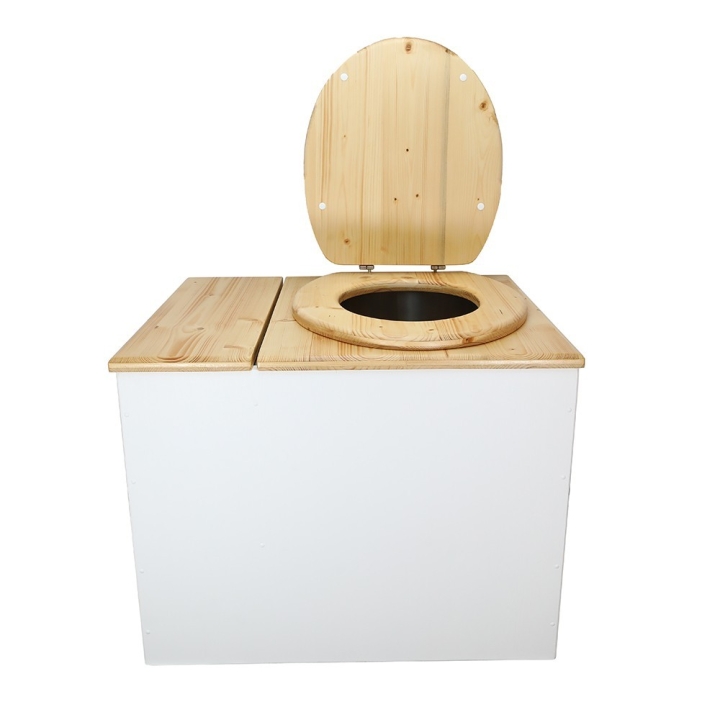  seau inox et bavette inox. Hauteur PMR 50 cm.