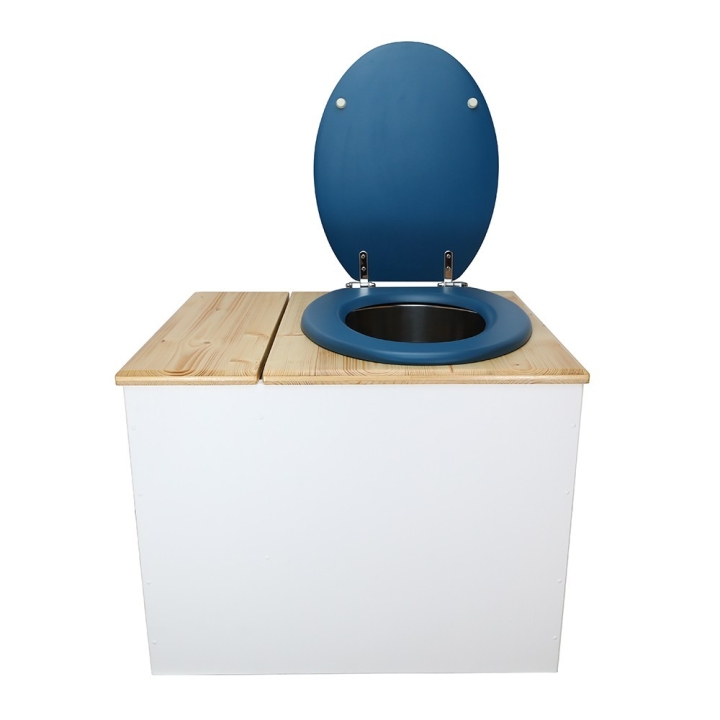  seau inox et bavette inox. Hauteur PMR 50 cm.