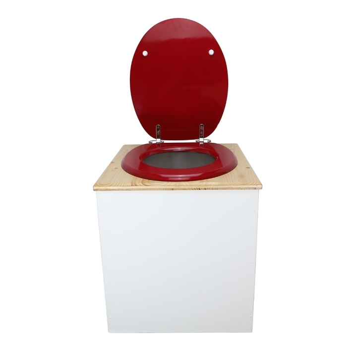  abattant rouge. Modèle rehaussé PMR