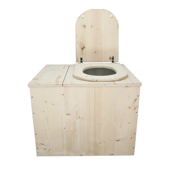  Toilette sèche rehaussée avec bac à copeaux de bois intégré